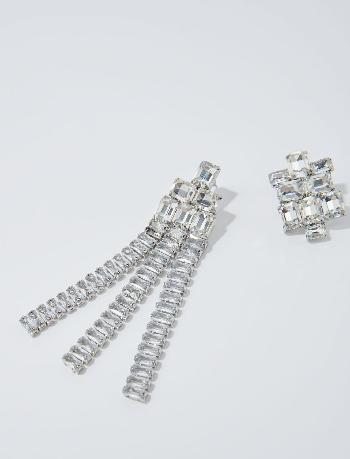 Cascade diamanté earrings - Fall-Winter Collection - MAJE