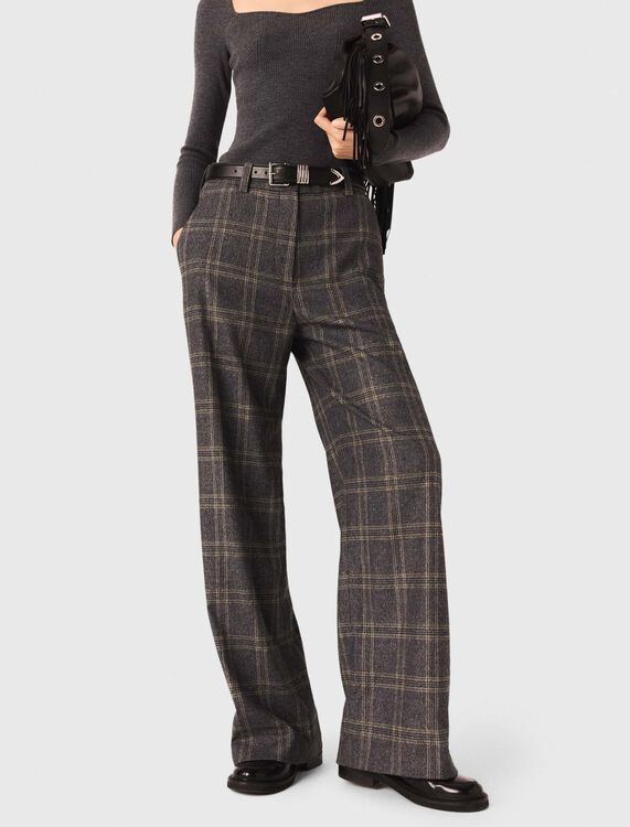 Checked suit trousers - View All - MAJE
