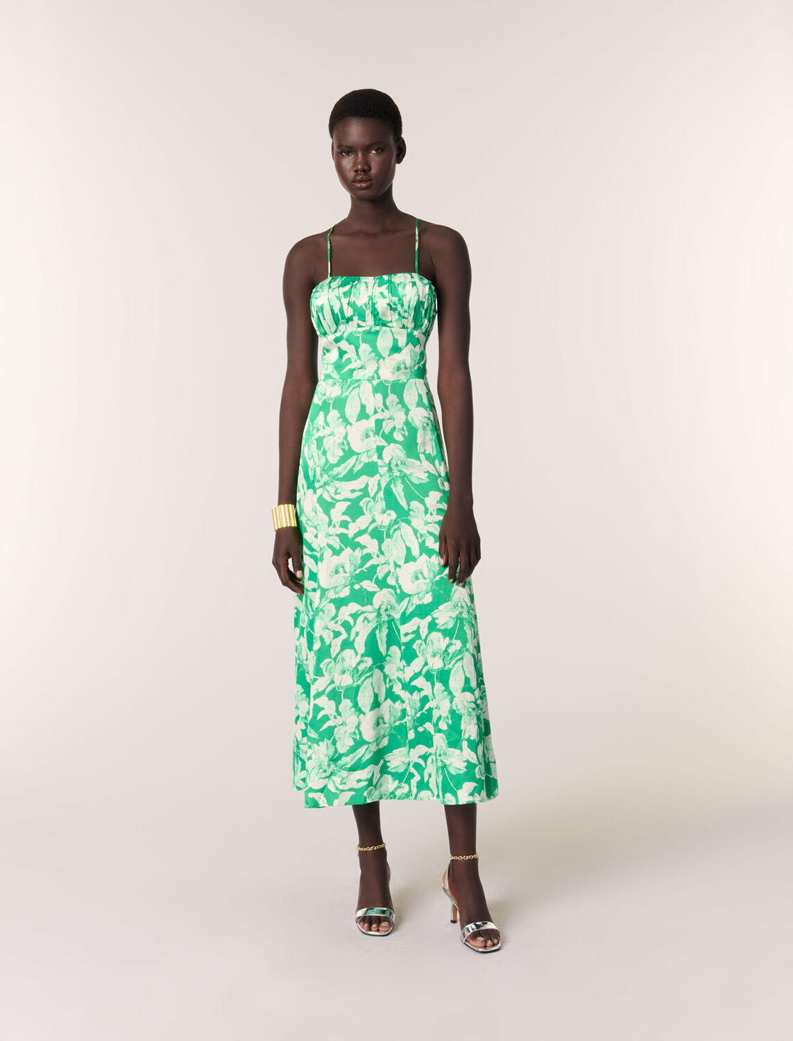 Patterned maxi dress - Dresses - MAJE