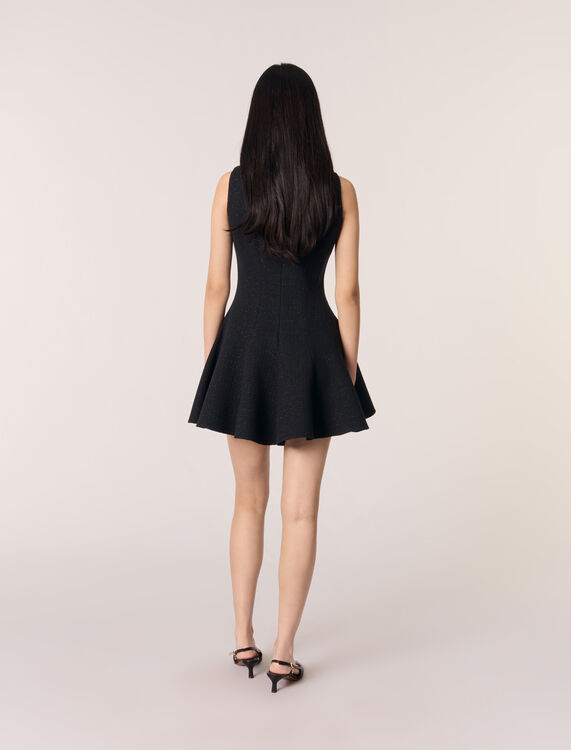 Short flared tweed dress - Dresses - MAJE