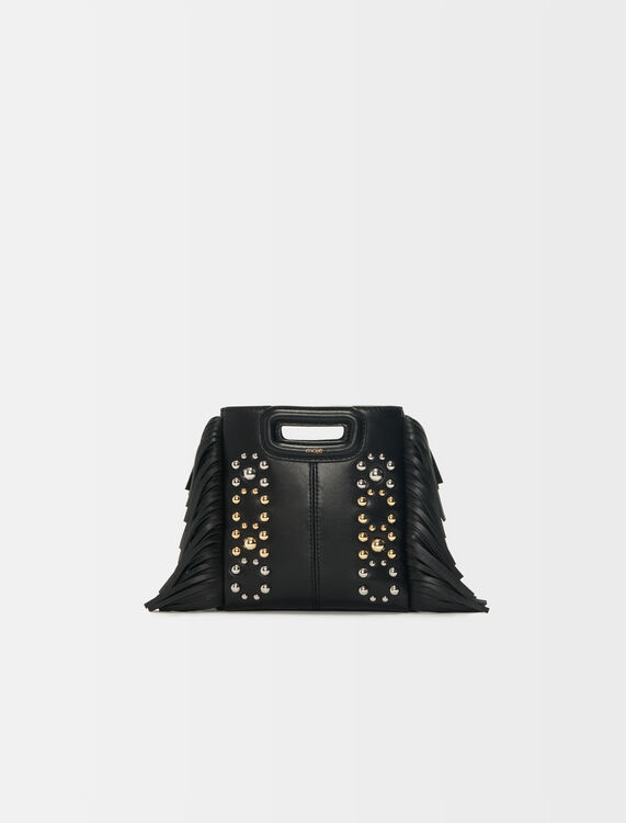 Mini M leather bag with studs -  - MAJE