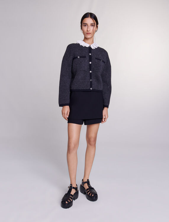 Knit cardigan : null color Grey