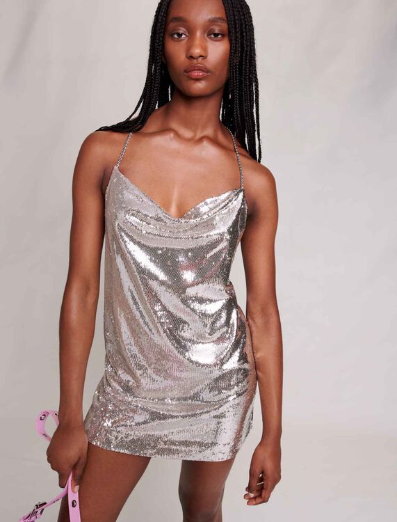Short sequined dress - Dresses - MAJE