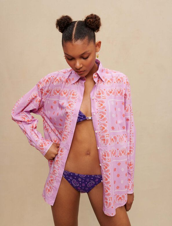 Paisley print shirt : Shirts color Pink bandana