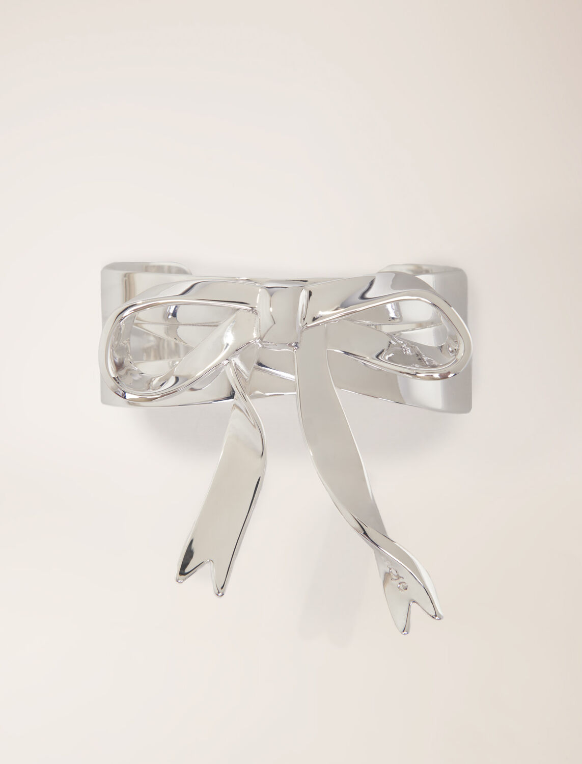 Silver bow cuff -  - MAJE