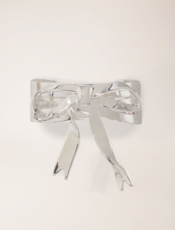 Silver bow cuff : Jewelry color Silver