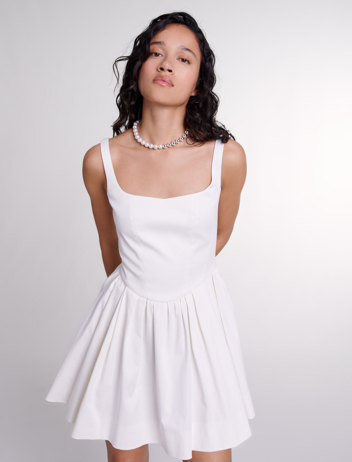 124ROBOLE Short cotton dress - Dresses - Maje.com
