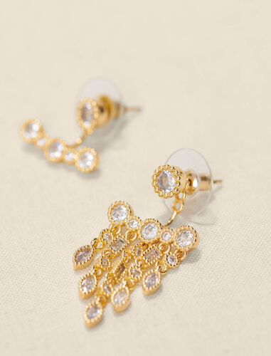 Asymmetric earrings : Jewelry color Gold