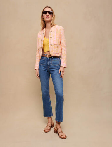 Tweed jacket : Coats & Jackets color Orange