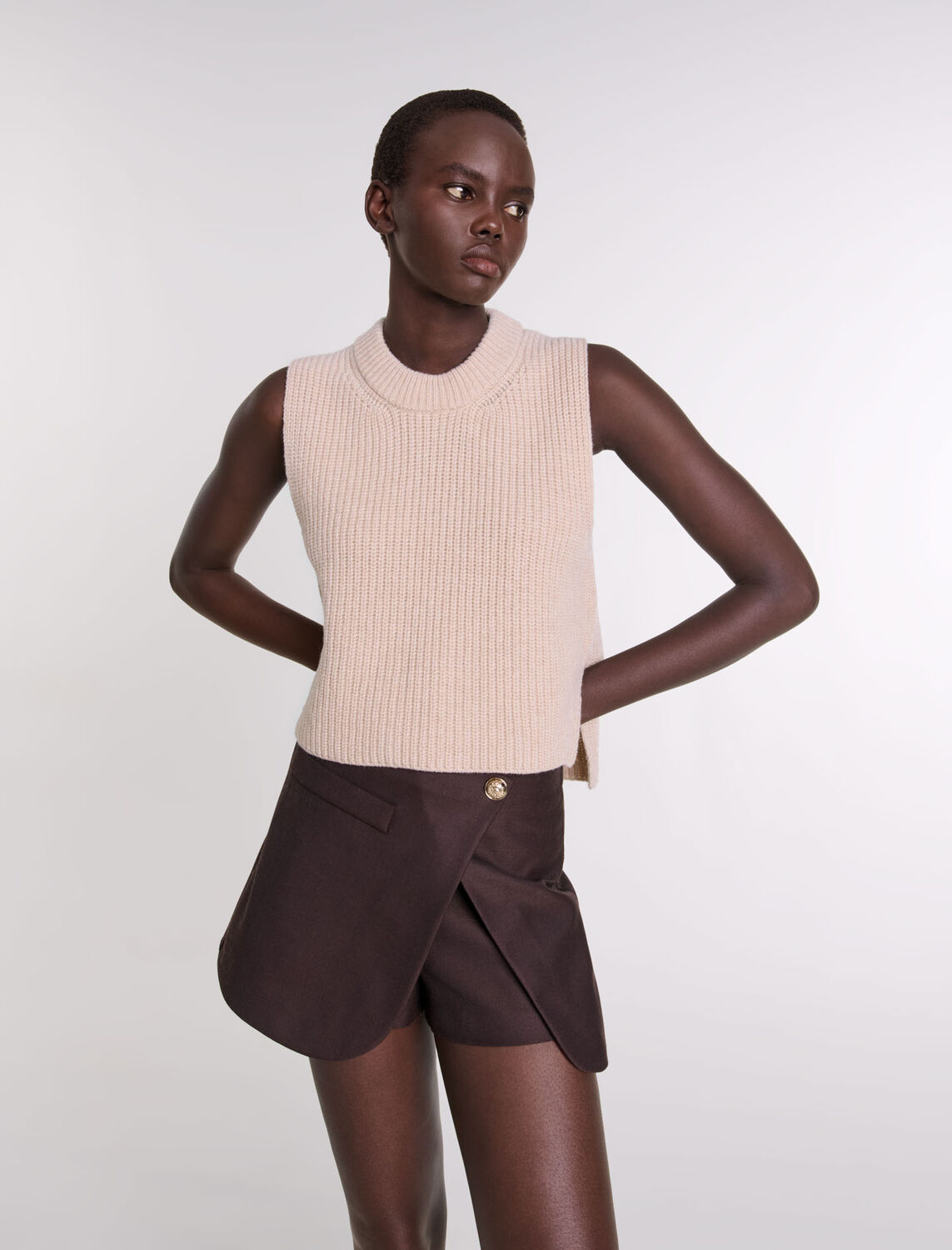 Sleeveless wool jumper : Fall-Winter Collection color 