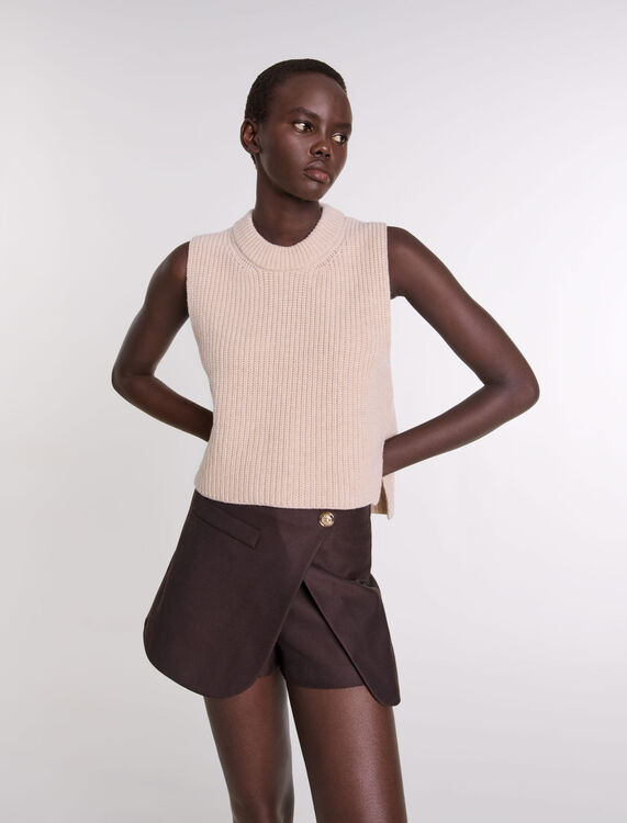 Sleeveless wool jumper - Fall-Winter Collection - MAJE