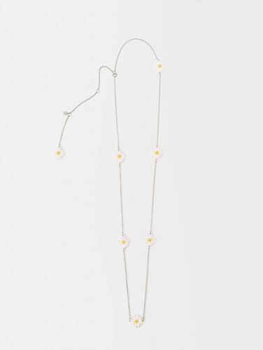 Daisy necklace : 50% Off color Silvery