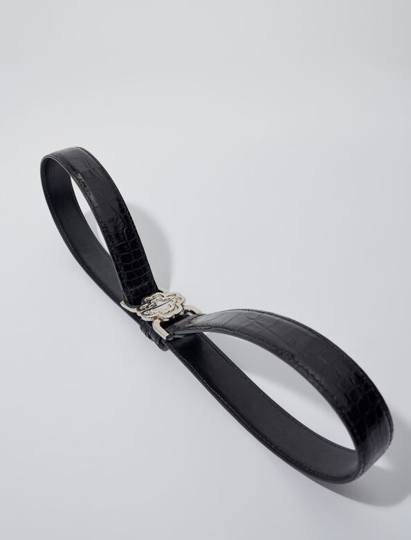 Clover buckle belt : Belts color Black
