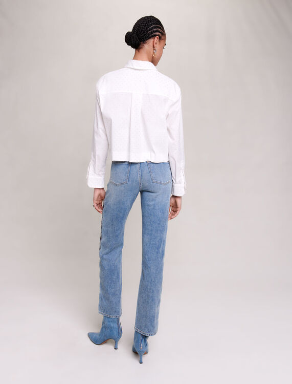 Rhinestone shirt - Shirts - MAJE