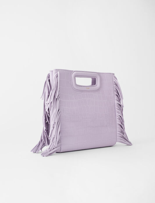 Crocodile embossed-leather M bag : M Bag color Parma Violet