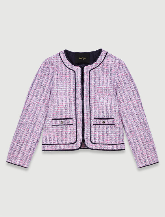 Short tweed jacket - Coats & Jackets - MAJE
