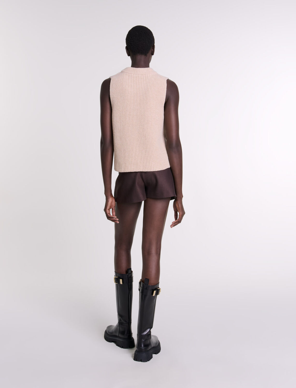 Sleeveless wool jumper - Fall-Winter Collection - MAJE
