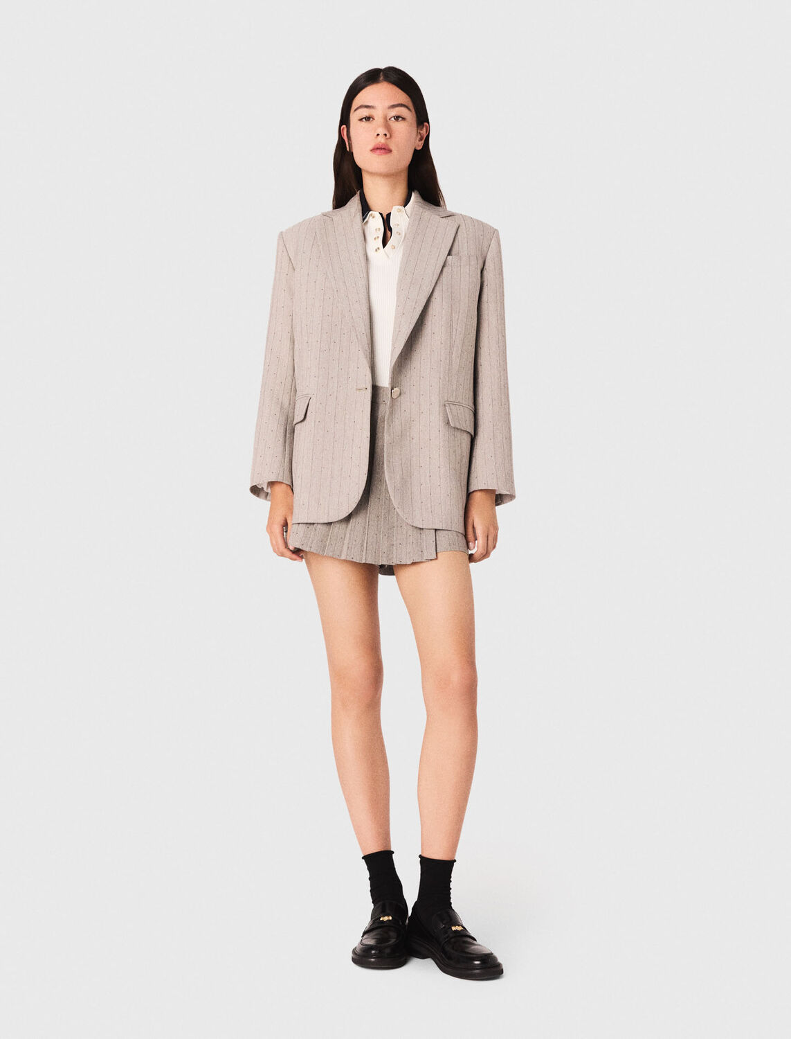 Rhinestone suit jacket - Blazers & Jackets - MAJE