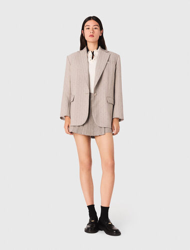 Rhinestone suit jacket : Blazers & Jackets color Light Grey