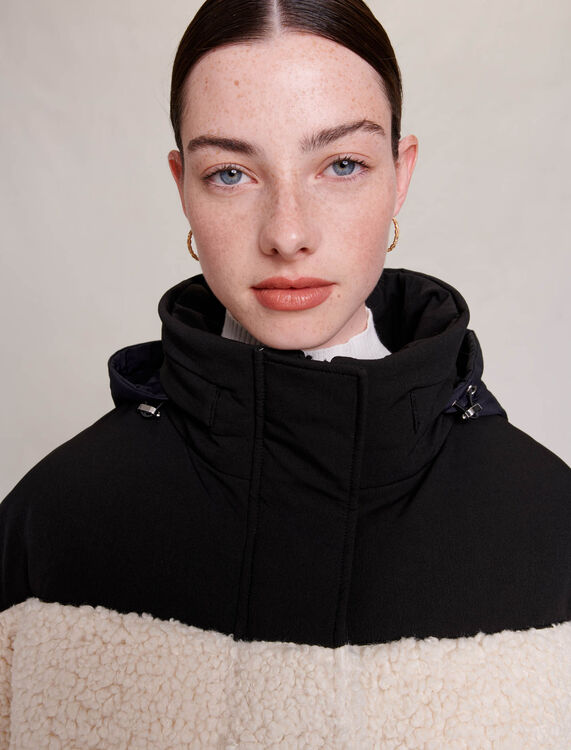 Bicolour padded jacket - Coats - MAJE