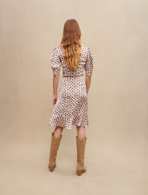 Palm-tree print dress - Dresses - MAJE