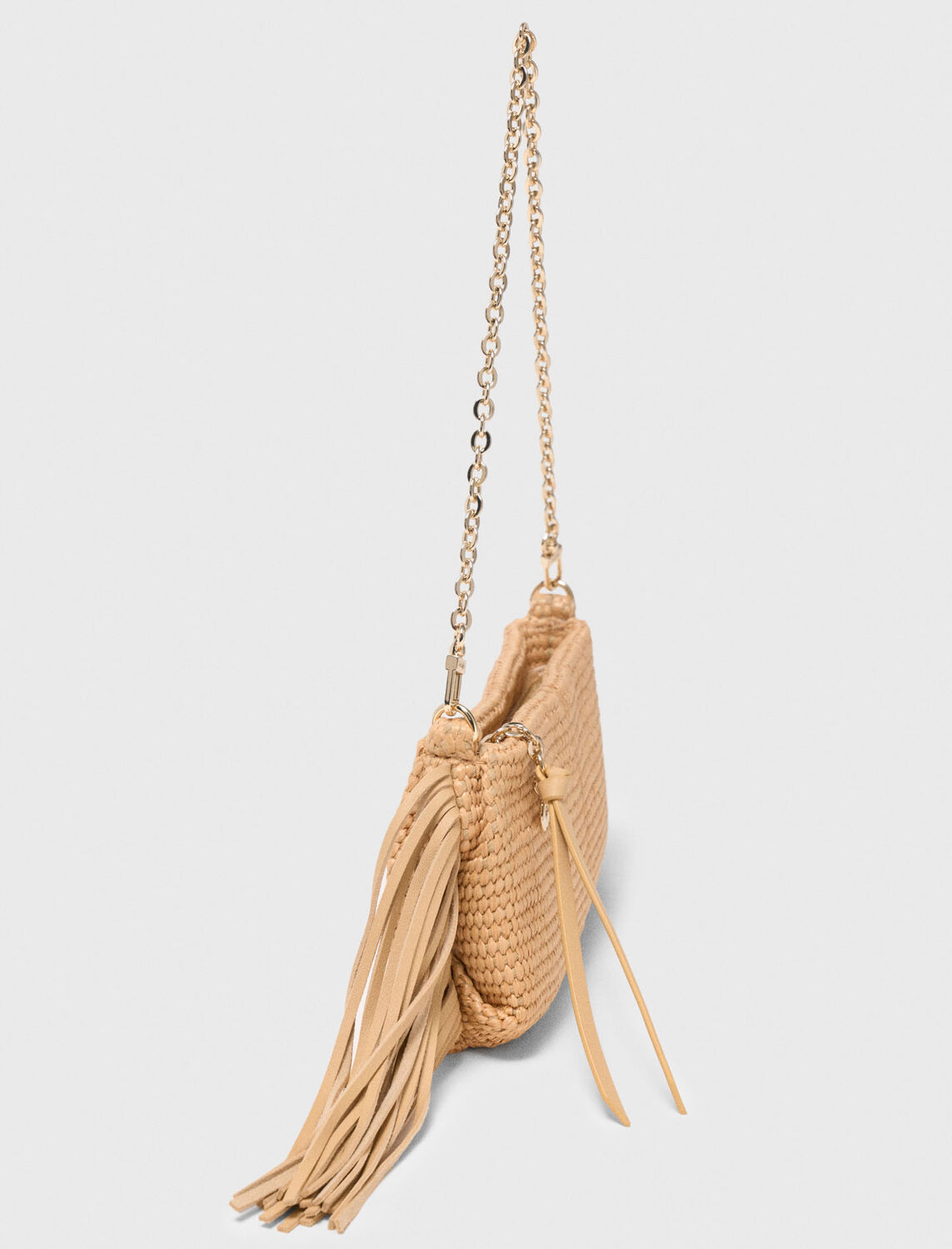 Miss M natural-look clutch bag -  - MAJE