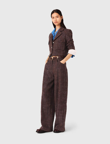 maje : Trousers & Jeans 顏色 棕色/