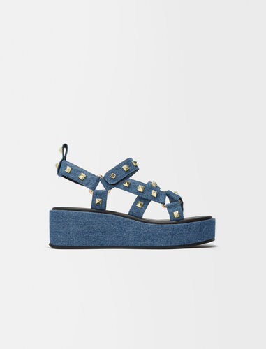 Platform sandals : Sling-Back & Sandals color Blue