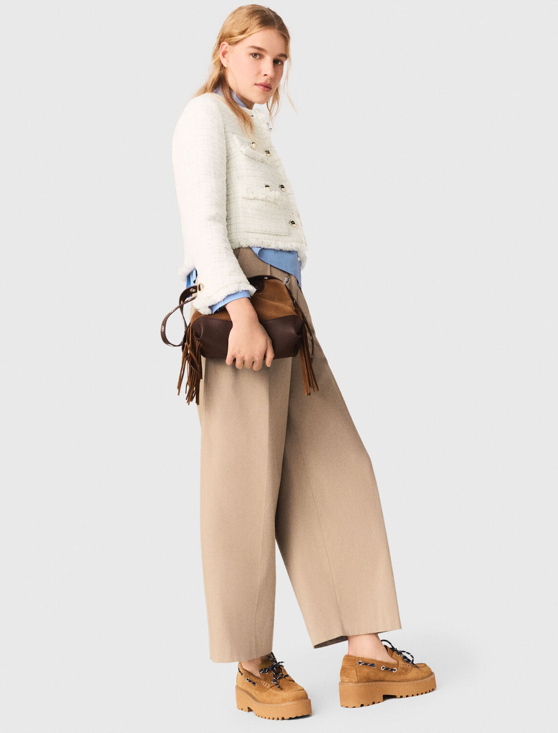 Short tweed jacket - Blazers & Jackets - MAJE