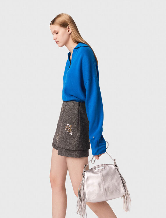 Floral embroidered shorts - Skirts & Shorts - MAJE