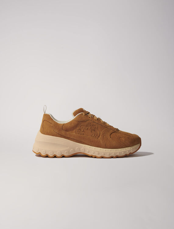 Corduroy M Trainers : Shoes color Beige