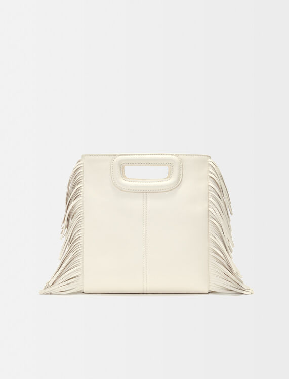 Leather M bag with patches -  - MAJE