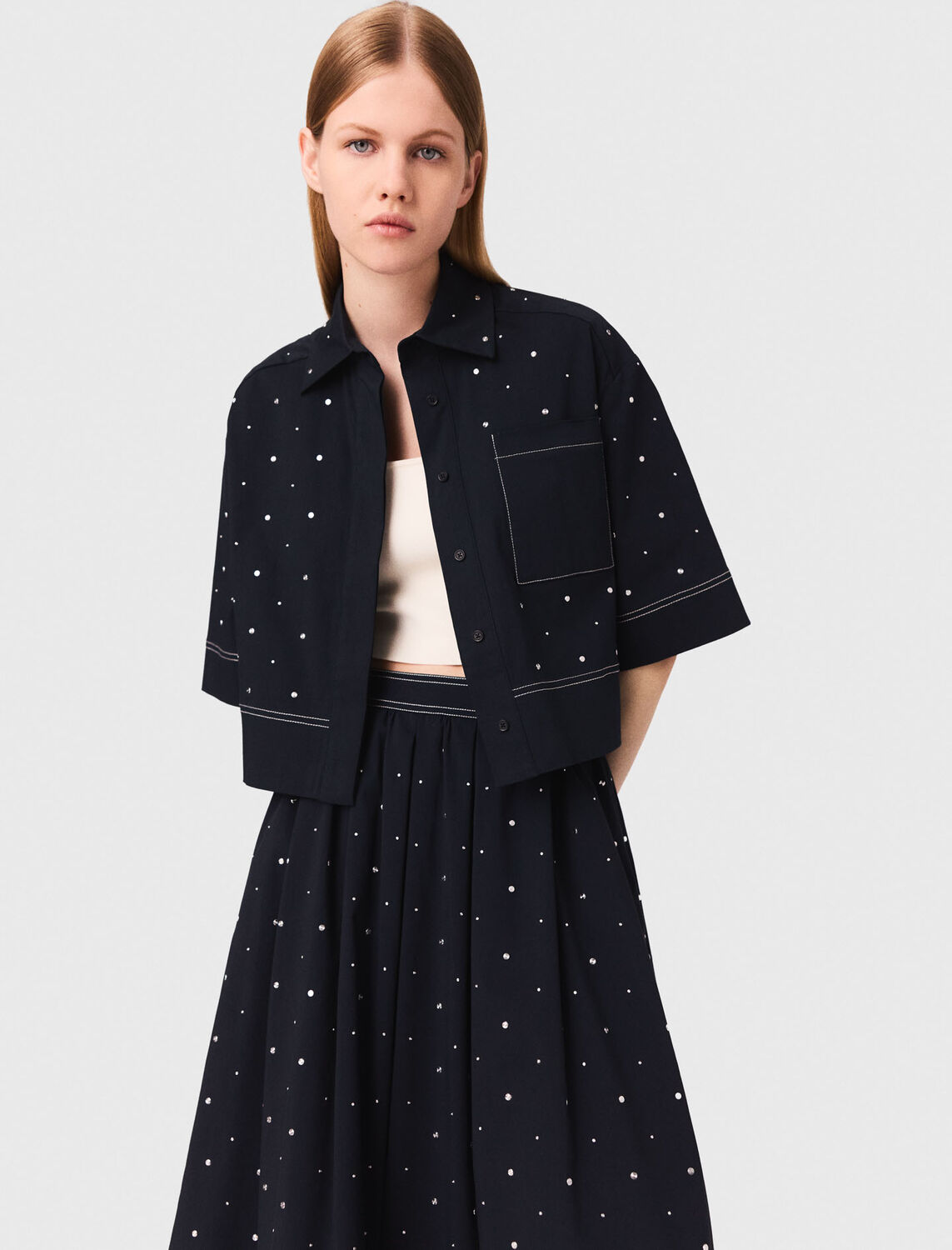 maje : Shirts color Navy