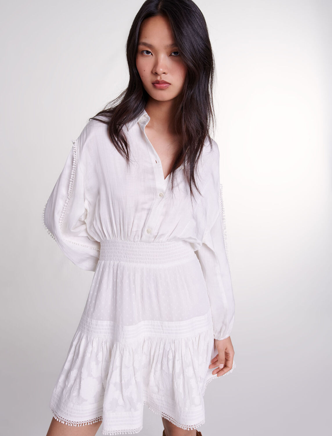 Short cotton patchwork dress : Fall-Winter Collection color 