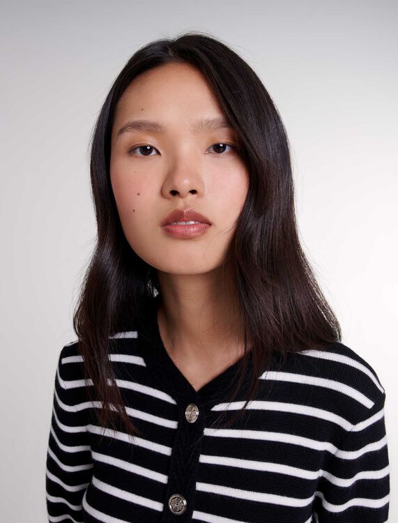 Striped cardigan - Fall-Winter Collection - MAJE
