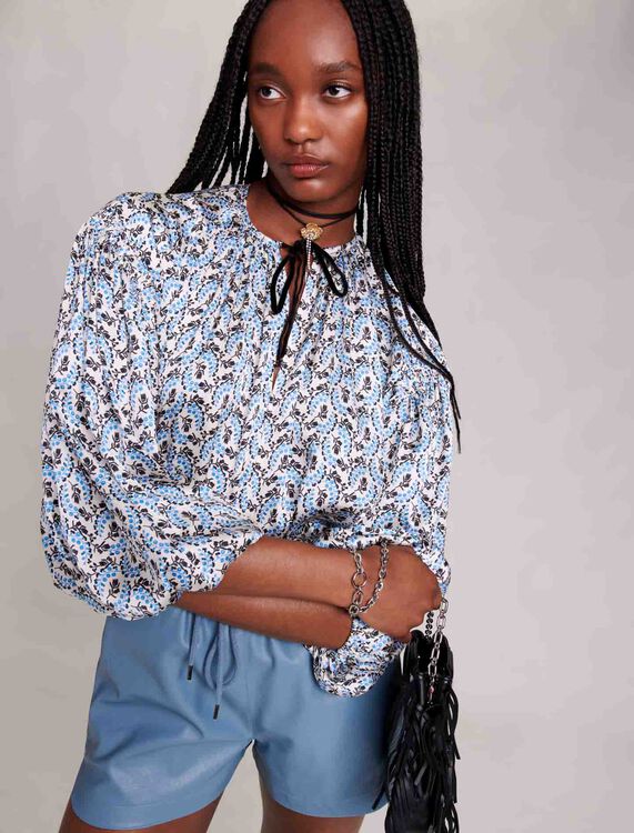 Leather-look shorts - Skirts & Shorts - MAJE