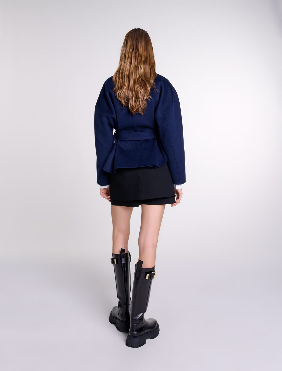 Belted short wool coat : Fall-Winter Collection color 