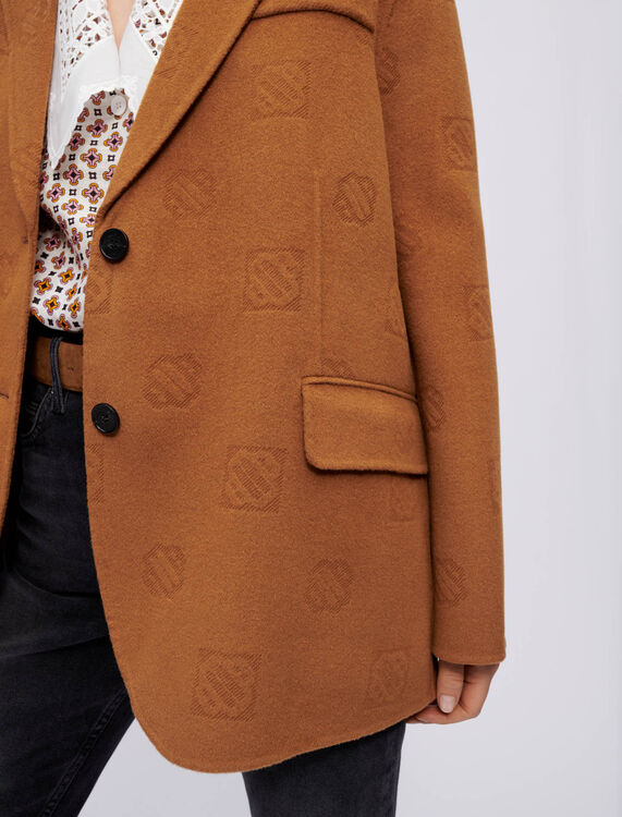 Oversized, double-faced coat - Coats & Jackets - MAJE