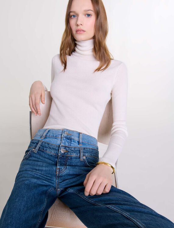 Double waistband jeans - Fall-Winter Collection - MAJE