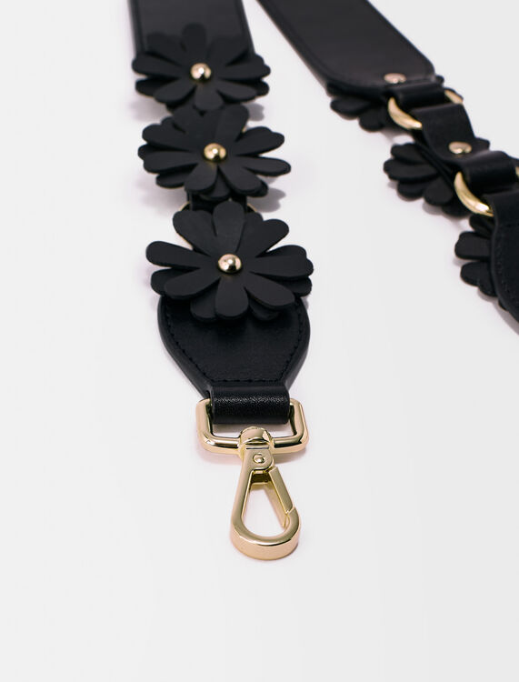 Leather strap with floral detailing - Other Accessories - MAJE