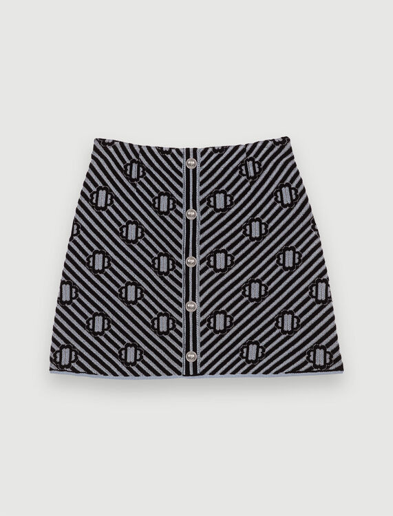 Printed jacquard skirt - Skirts & Shorts - MAJE