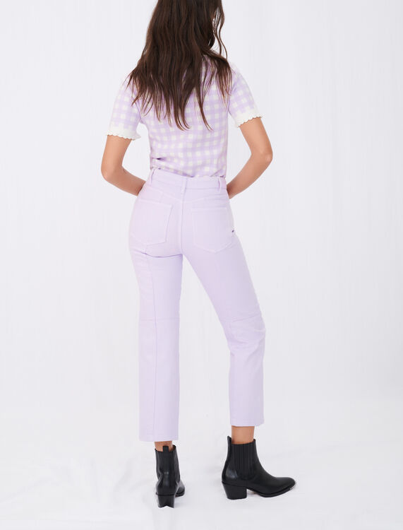 淡紫色直筒牛仔裤 - null - MAJE