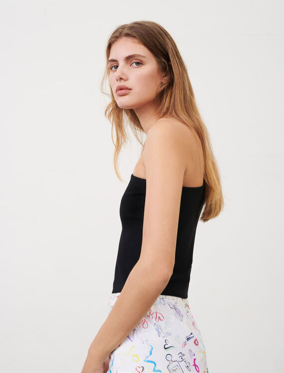 Stretch one-shoulder T-shirt - View All - MAJE