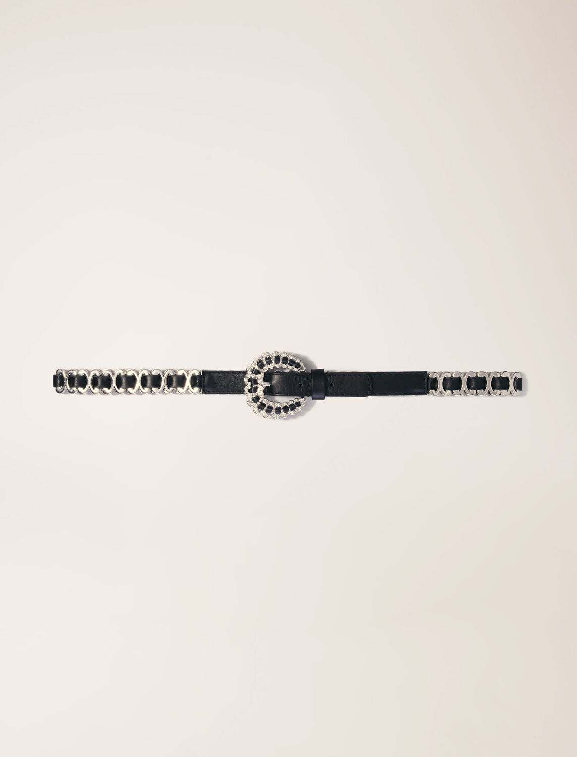 Mixed jewellery buckle chain belt - Belts - MAJE