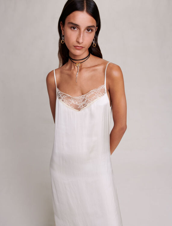 Satin-look maxi dress - Fall-Winter Collection - MAJE