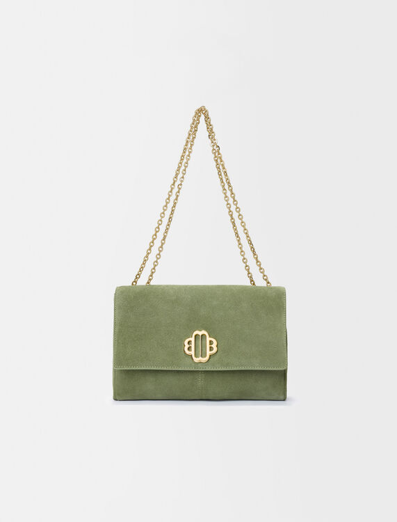 Suede chain bag - Bags - MAJE