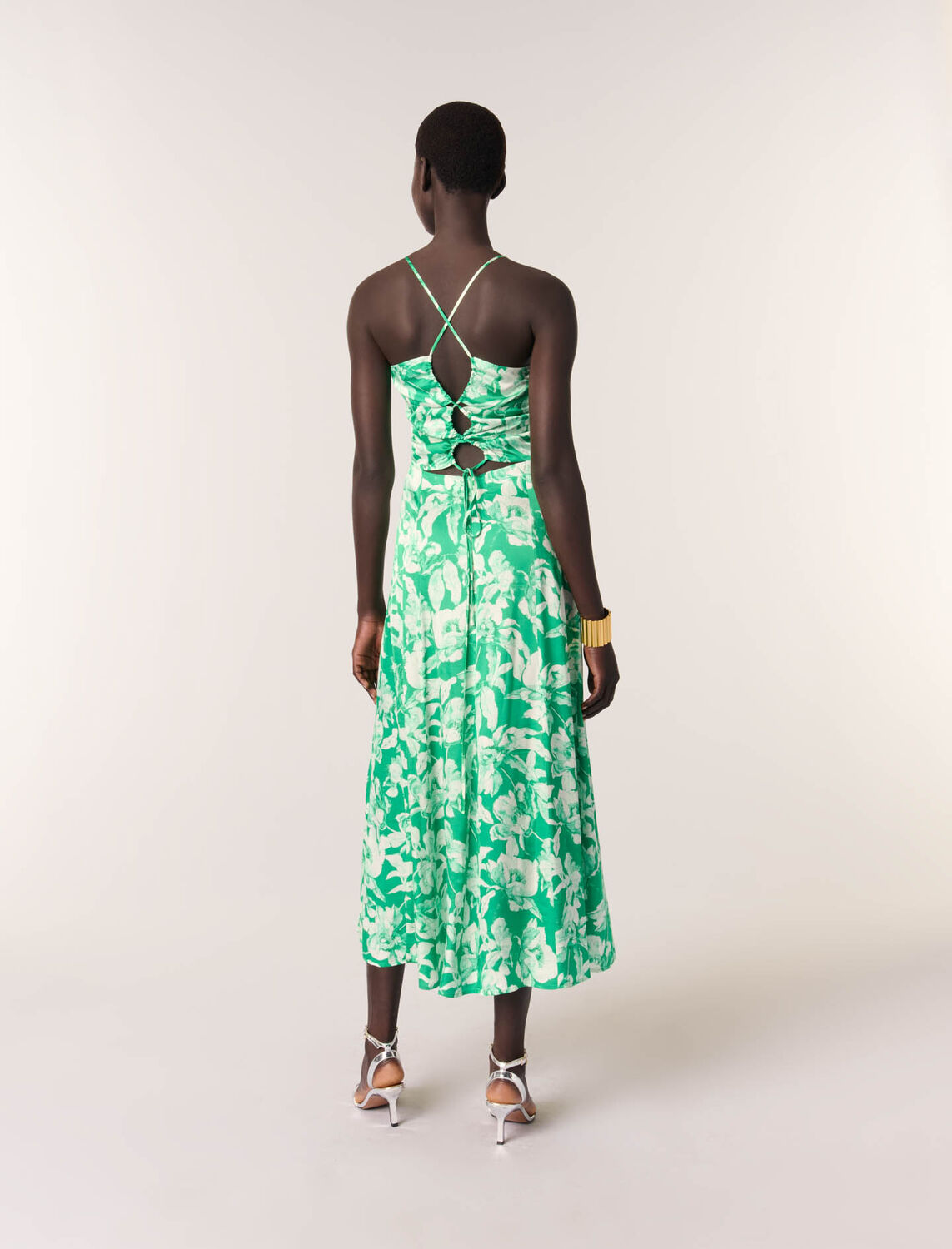 Patterned maxi dress - Dresses - MAJE