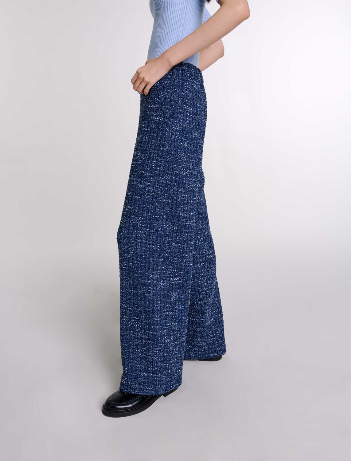 Wide-leg tweed trousers : Fall-Winter Collection color 
