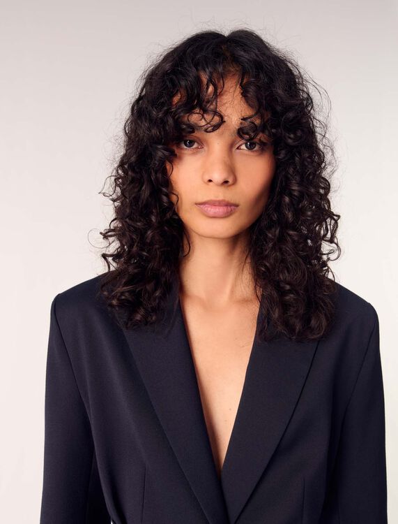 Suit jacket with pleated back - Blazers & Jackets - MAJE