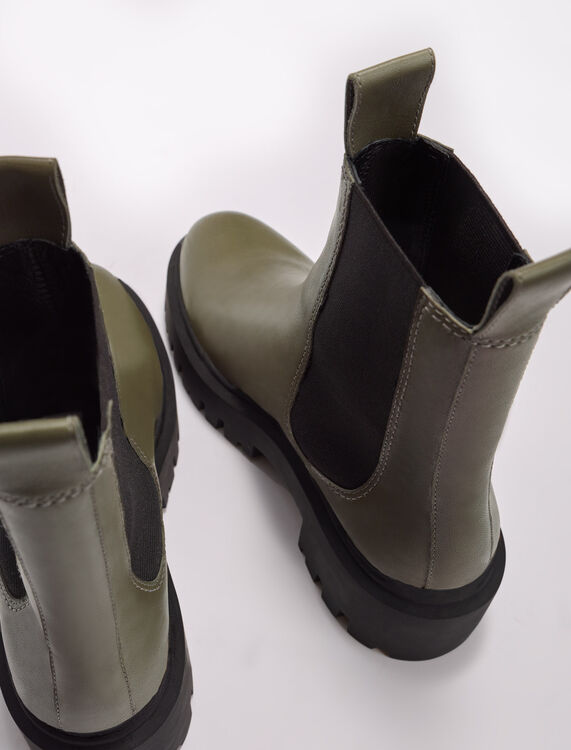 Platform Chelsea boots - Booties & Boots - MAJE